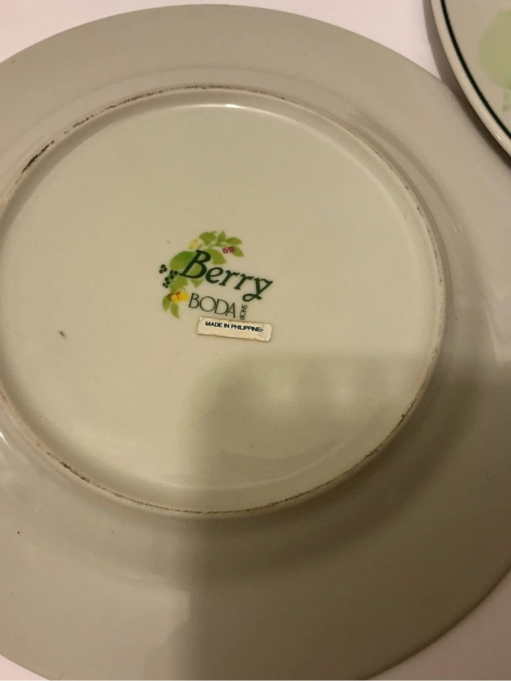 2 Berry by BODA SHOP salad  Plate with Blue Berry & raspberry Accents G26